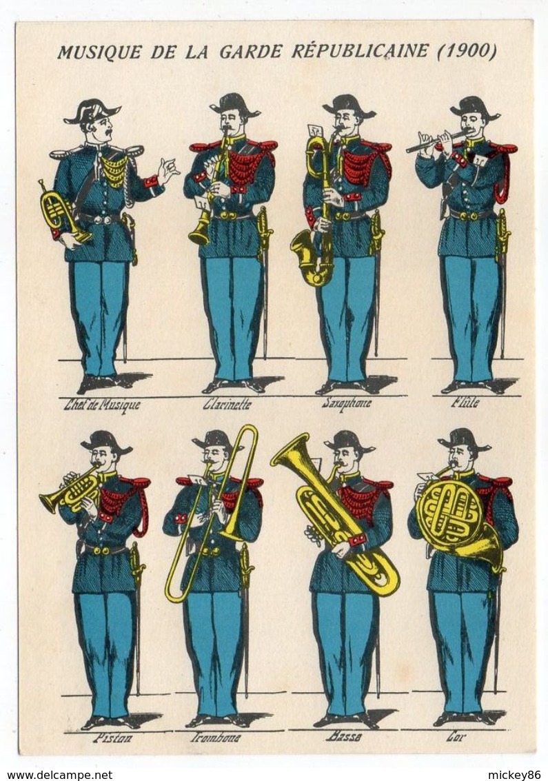 Histoire-d'après Imagerie PELLERIN-Epinal --Historique De La Gendarmerie--Tenues Diverses (1900) - Histoire