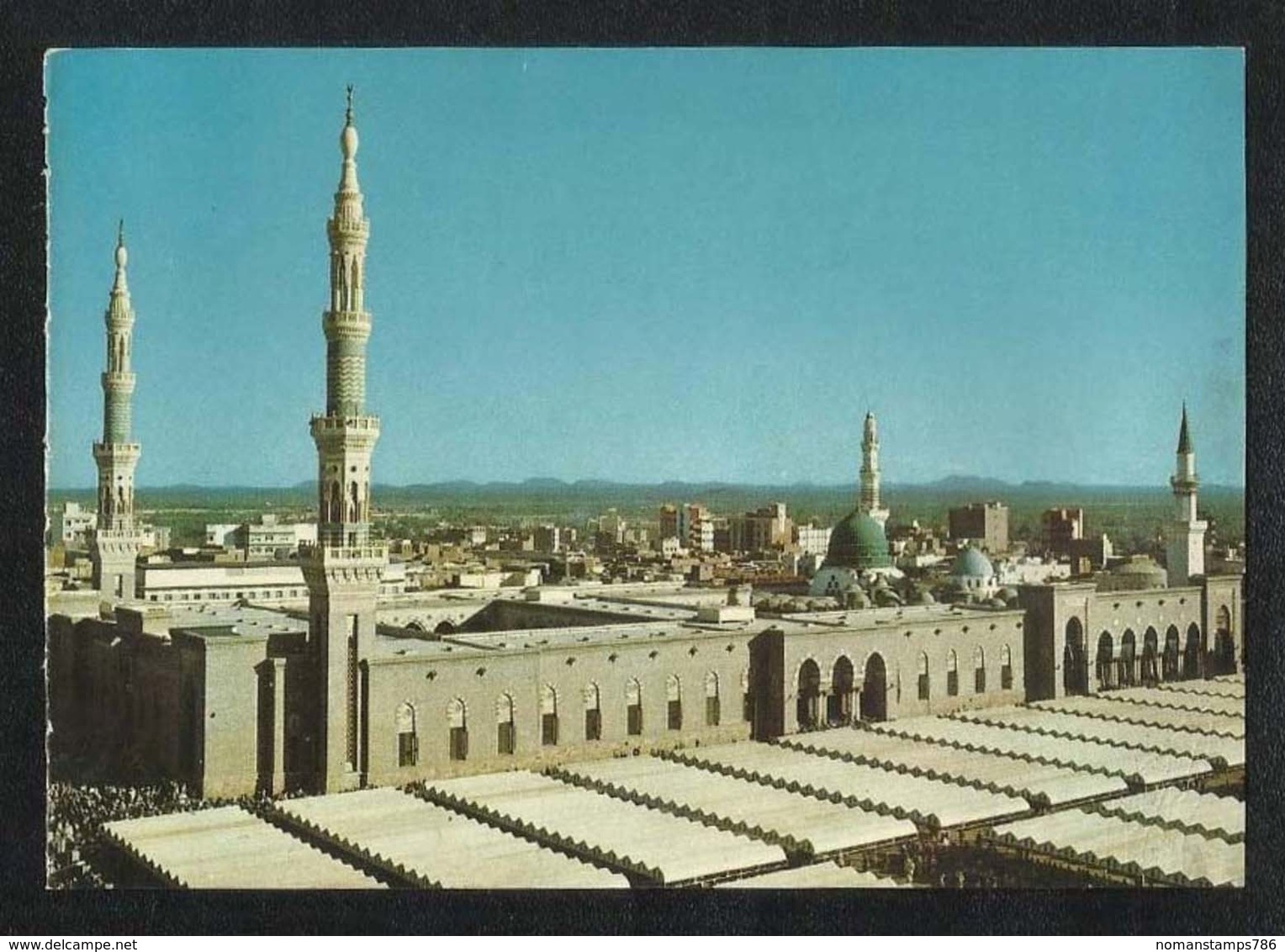 Saudi Arabia Picture Postcard Green Dome Holy Mosque Medina  Madina View Card - Arabie Saoudite