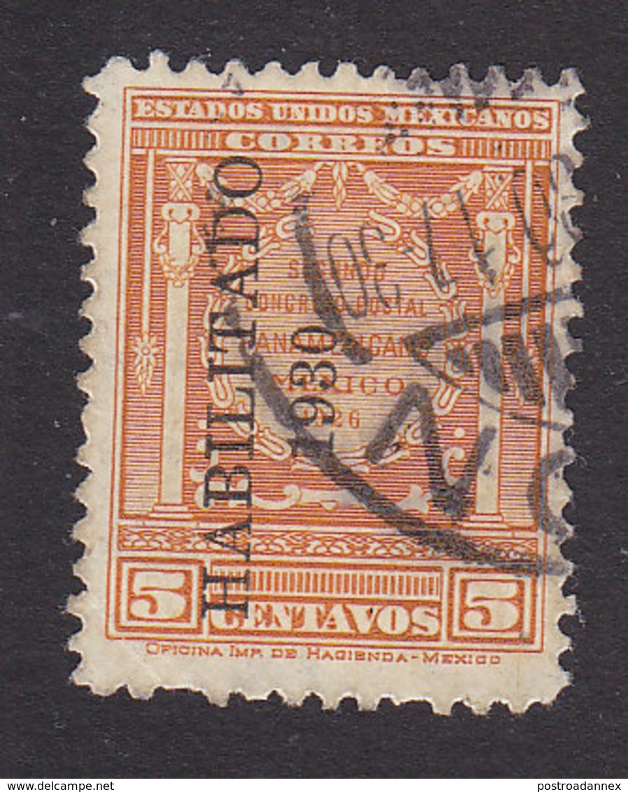 Mexico, Scott #669, Used, Medallion Overprinted, Issued 1930 - Mexico