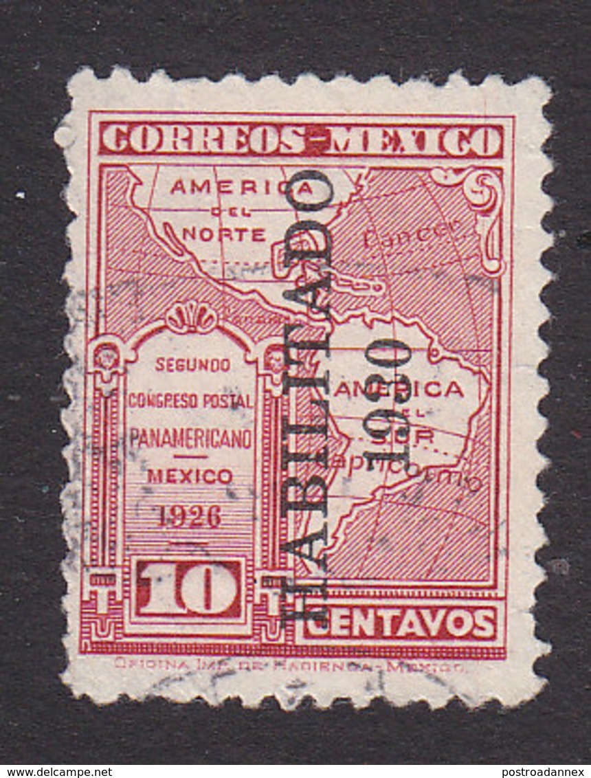 Mexico, Scott #670, Used, Map Overprinted, Issued 1930 - Mexico