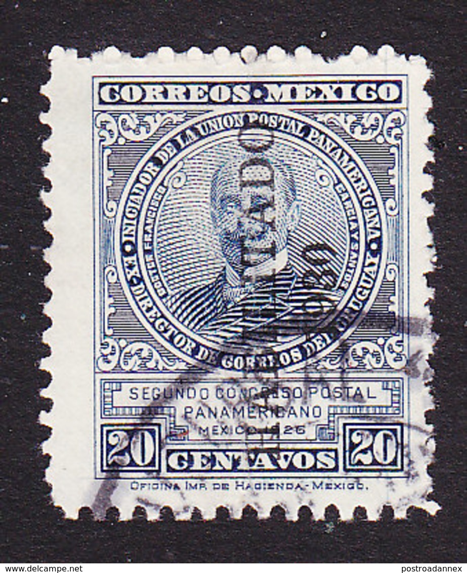 Mexico, Scott #671, Used, Santos Overprinted, Issued 1930 - Mexique