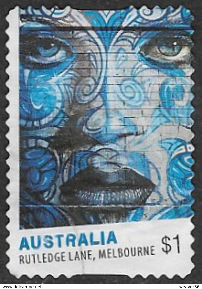 Australia 2017 Street Art $1 Type 1 Self Adhesive Good/fine Used [37/31092/ND] - Used Stamps