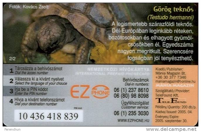 ALDABRA GIANT TORTOISE * HERMANN'S TORTOISE * SHELLSHOCK * EAZA TURTLE & TORTOISE CAMPAIGN * MMK 031 * Hungary - Hongrie