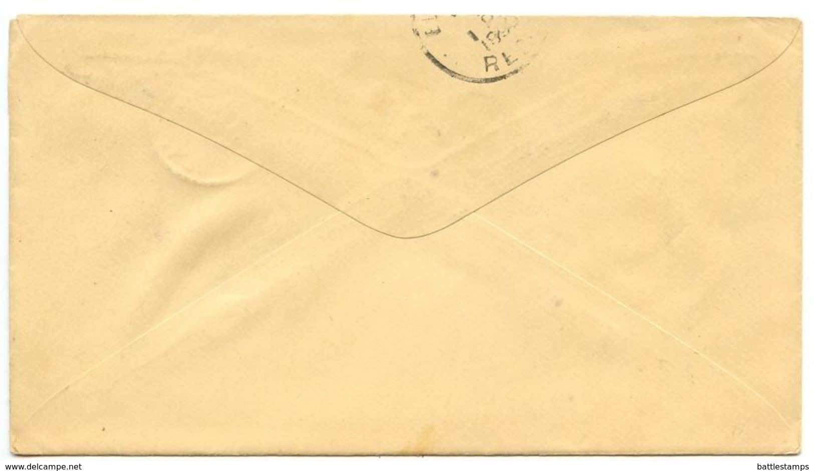 United States 1891 Postal Envelope Socorro, New Mexico To El Paso, Texas - ...-1900