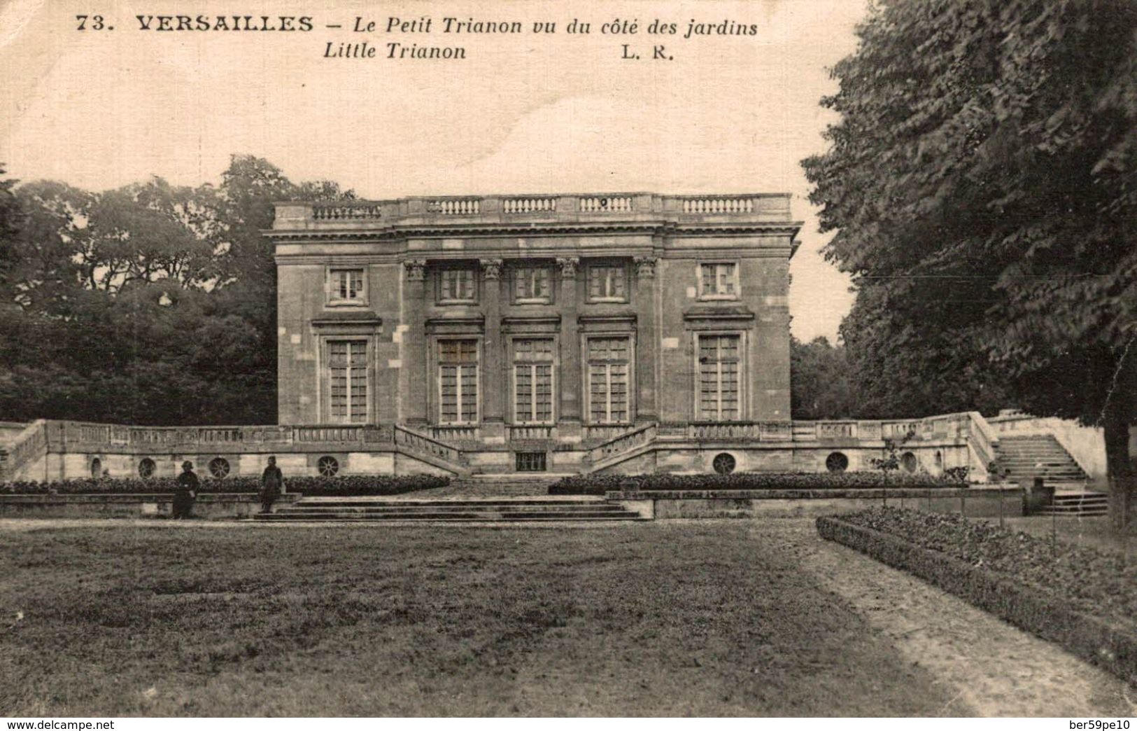 78 VERSAILLES LE PETIT TRIANON VU DU COTE DES JARDINS - Versailles (Château)