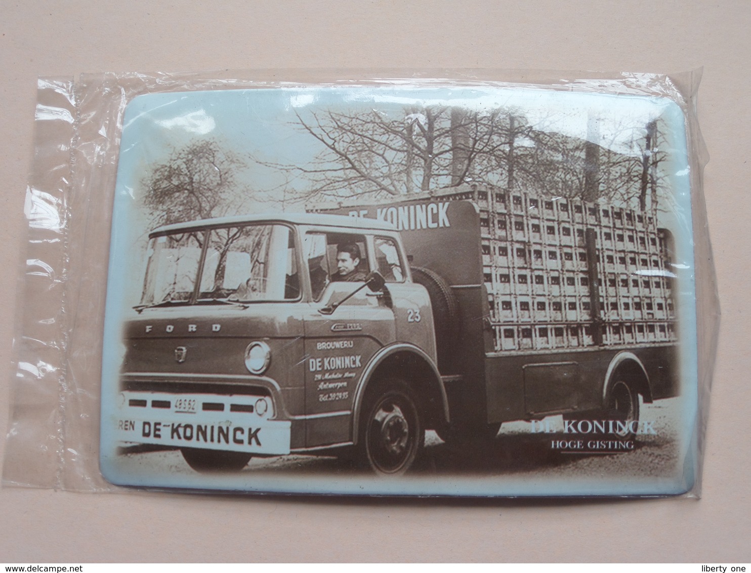 Brouwerij / Brewery Bieren " DE KONINCK " ( Metalen Plaat 10 X 14,5 Cm. ) Hoge Gisting > ANTWERPEN! - Alcools