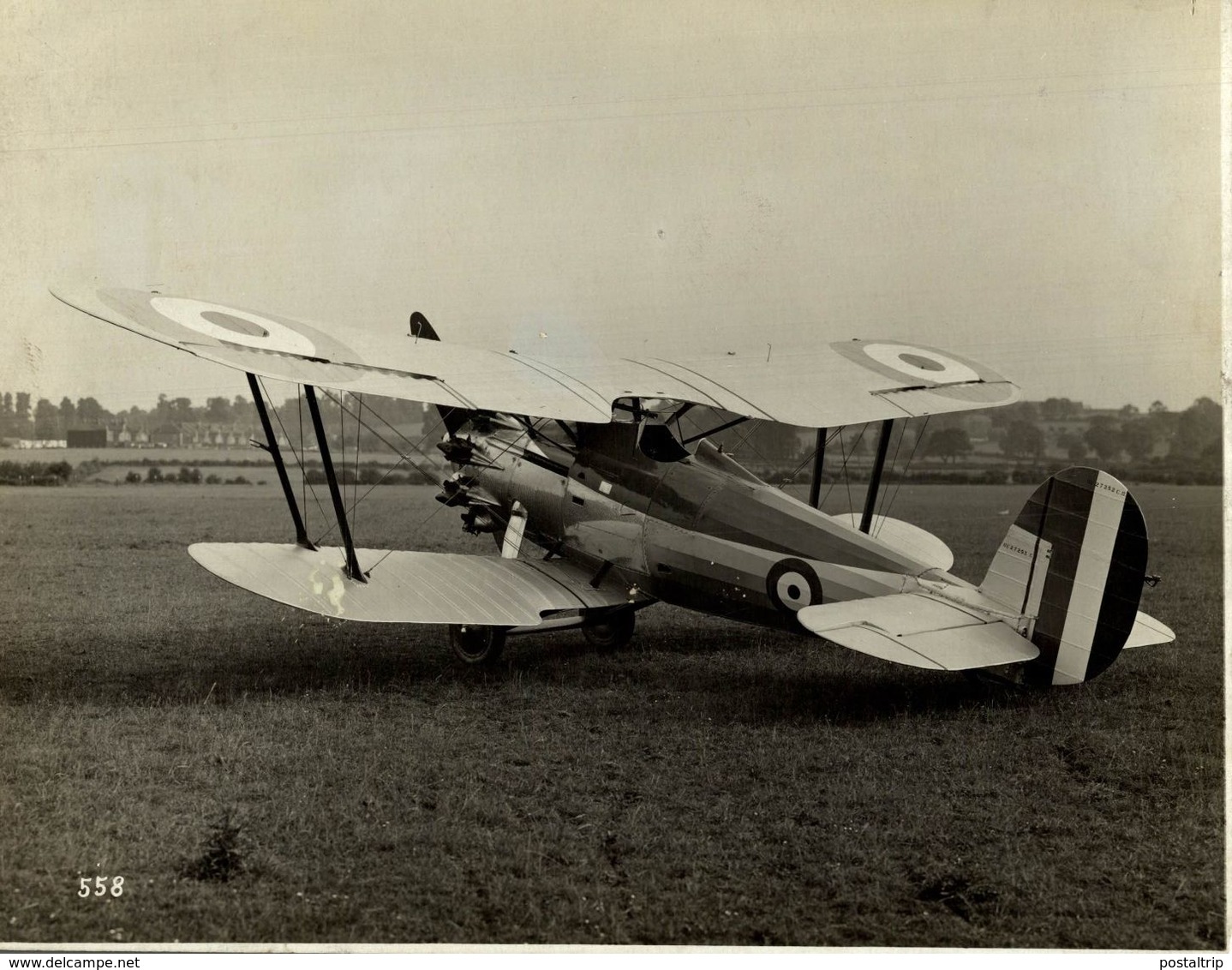 BRISTOL  BULLDOG  SINGLE SEATER FIGHTER   PROTOTYPE      24 * 18 CM Aviation, AIRPLAIN, AVION AIRCRAFT - Aviación