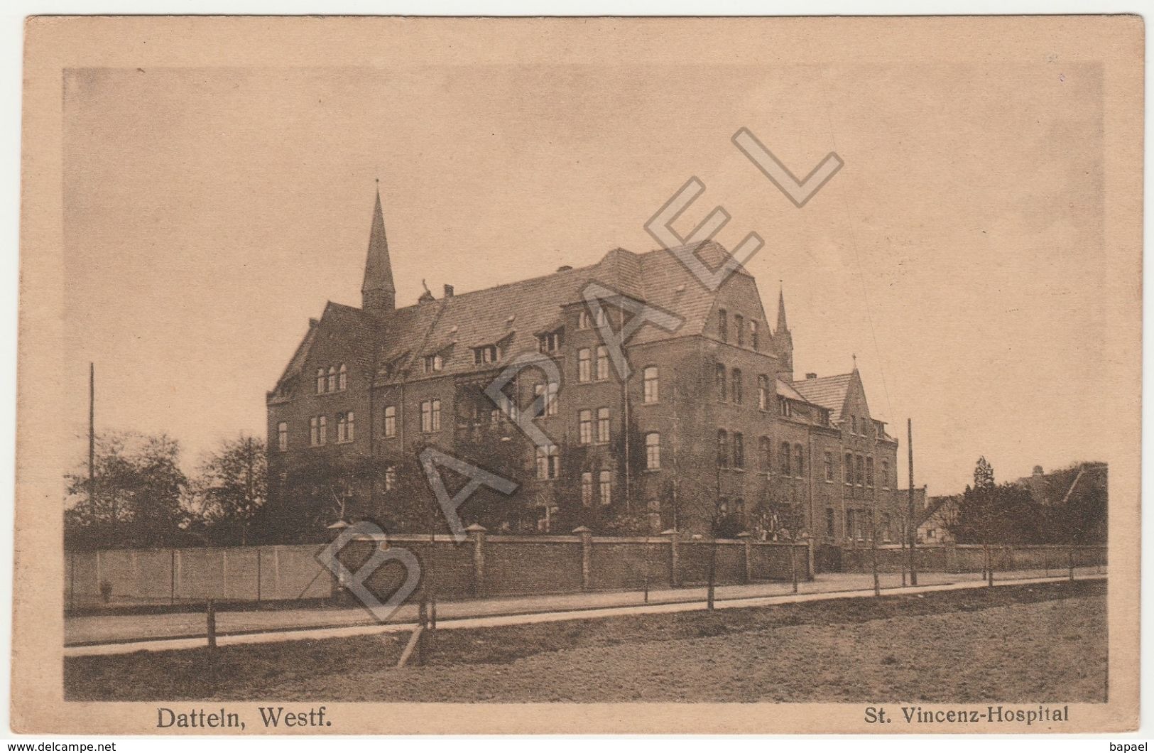 Datteln (Allemagne) - Hôpital St. Vincent (Circulé En 1923) - Datteln