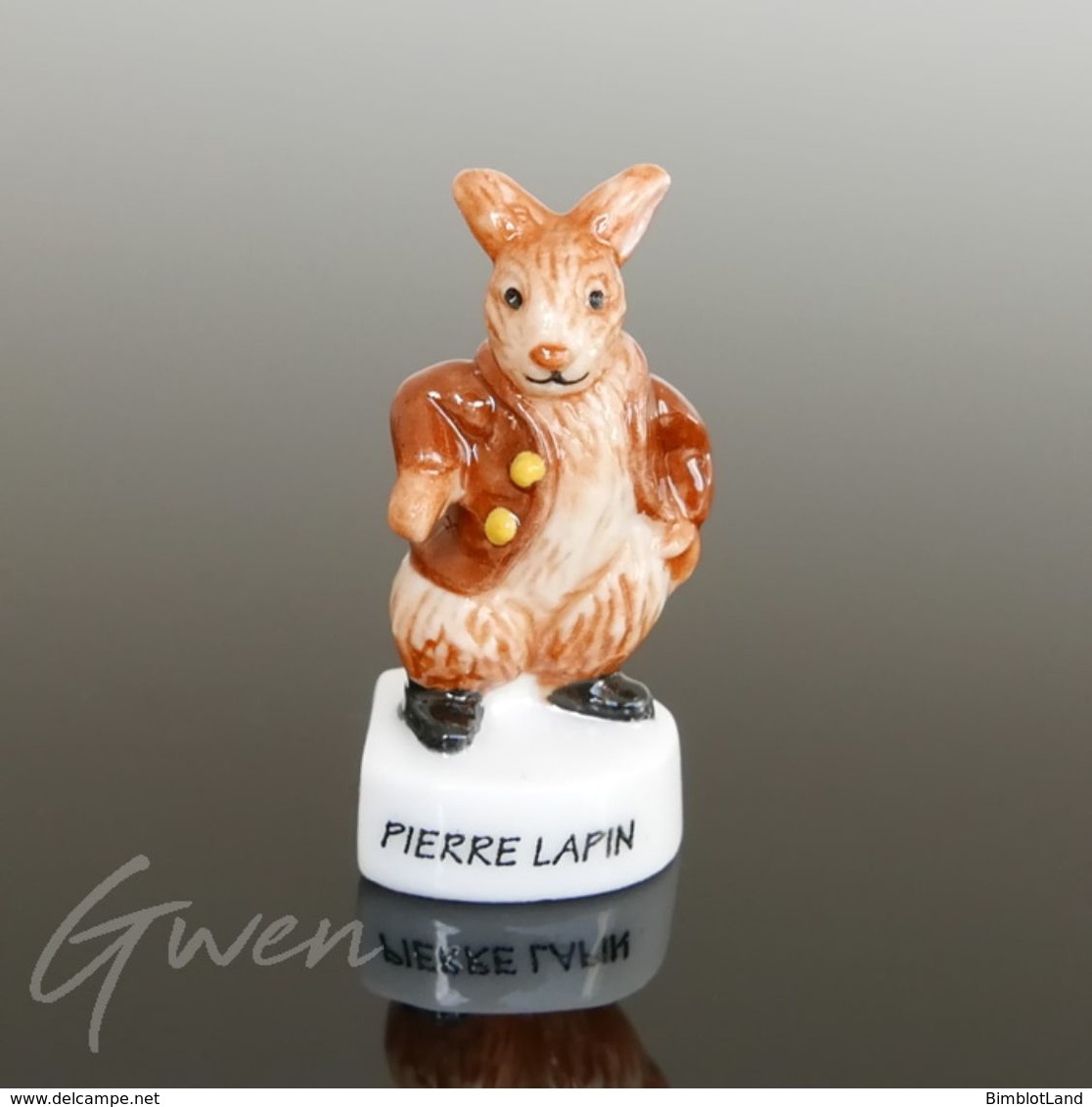 Feve Beatrix Potter Prototype Pierre Lapin Miniature Porcelaine Brillante - Dessins Animés