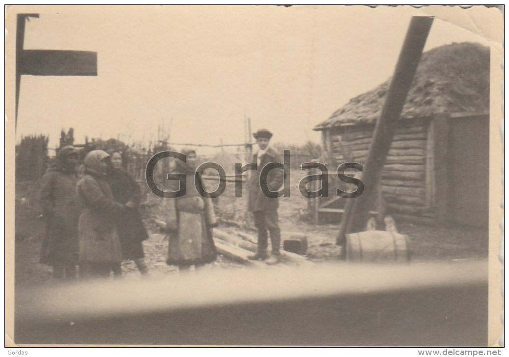 Ukraine - WW2 - Refugees Eastern Front - Photo 85x60mm - War, Military