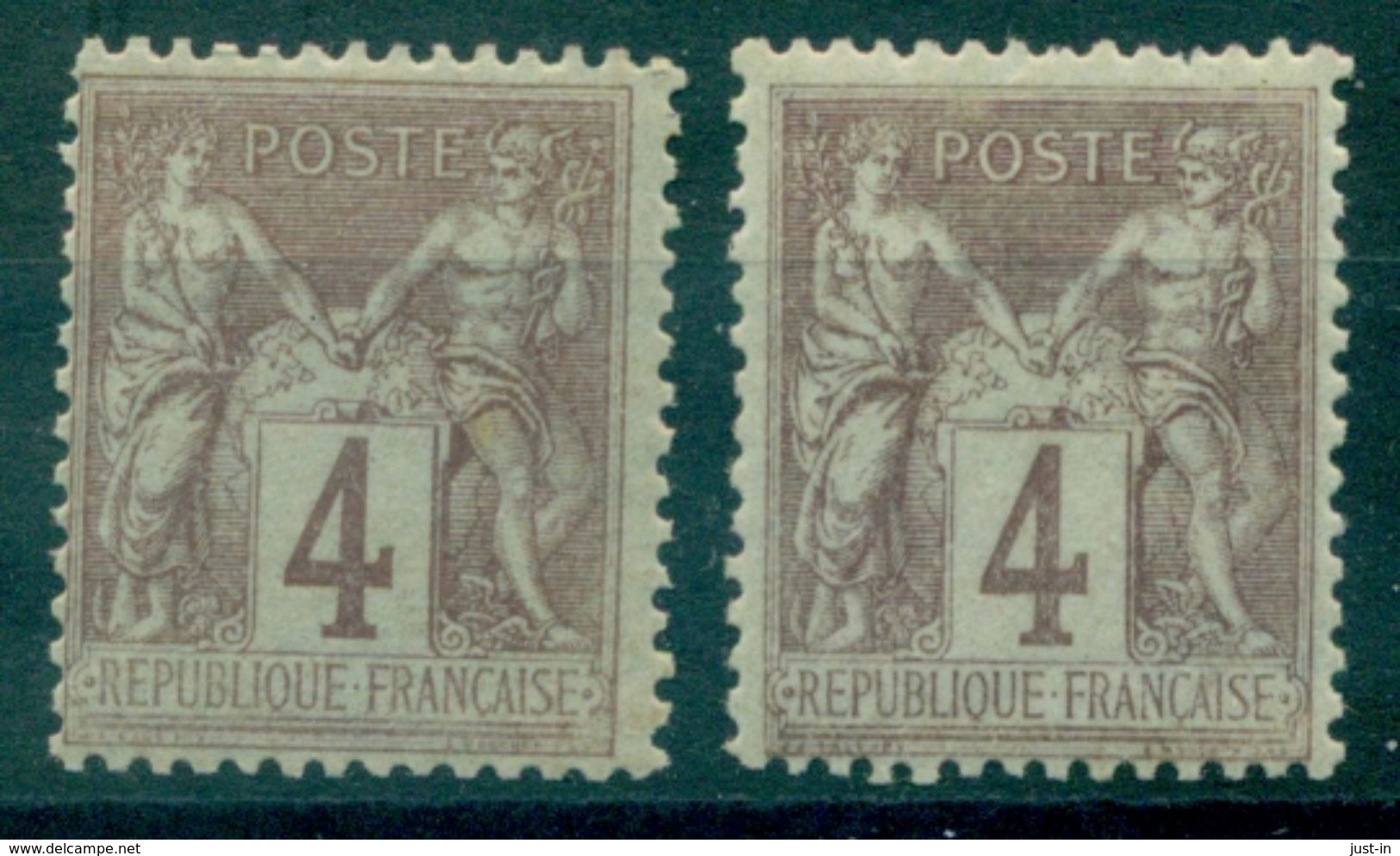 FRANCE N°88 Nxx Par 2 Nuances Cote : 42 € . - 1876-1898 Sage (Type II)