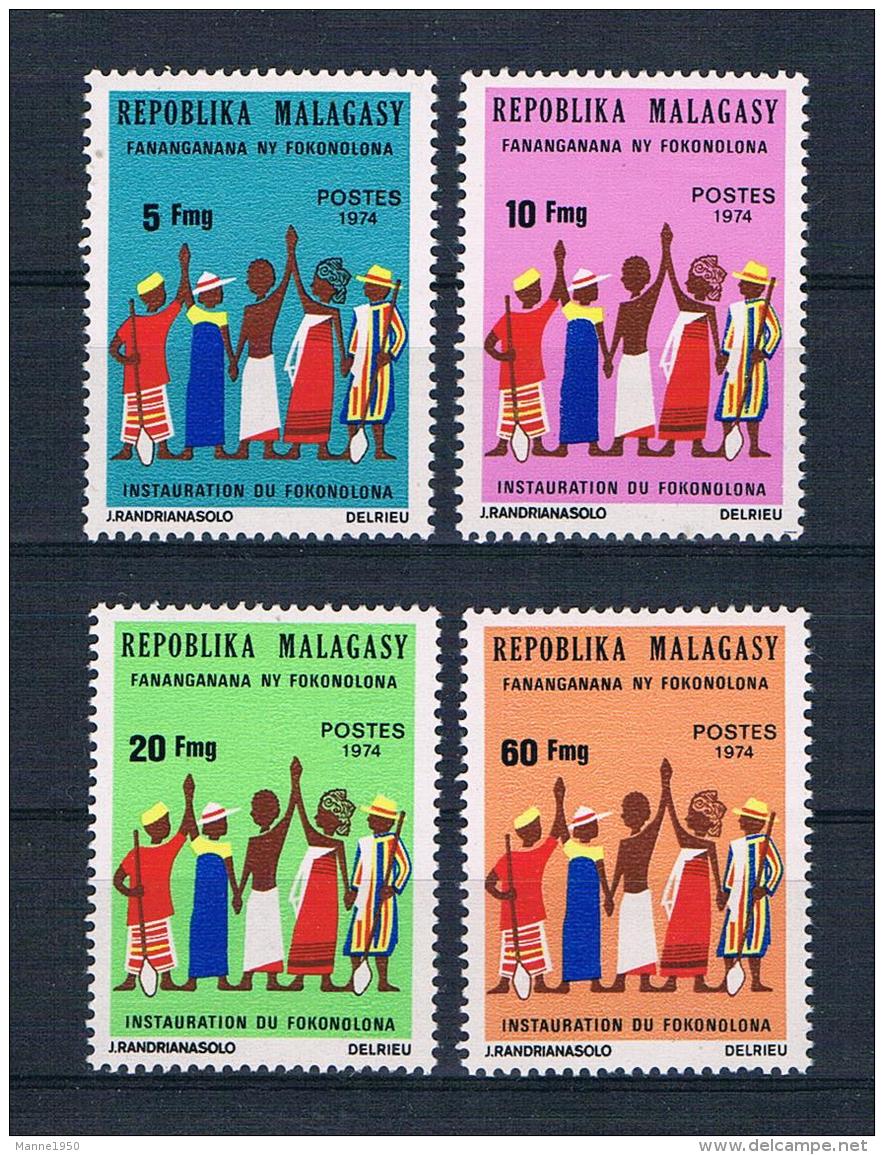 Madagaskar 1974 Kinder Mi.Nr. 728/31 Kpl. Satz ** - Madagaskar (1960-...)