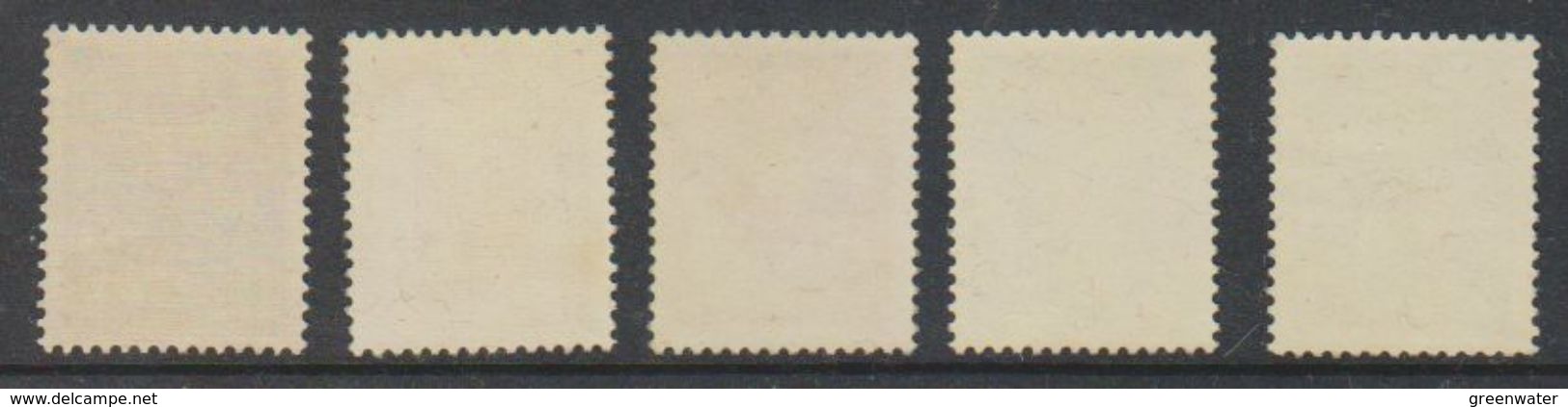 Liechtenstein 1934/1936 Airmail 5v Unused Regummed (39550D) - Poste Aérienne