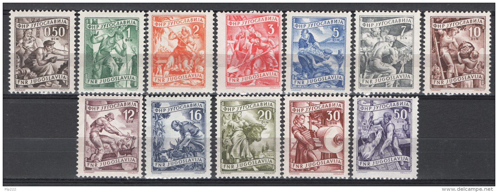 Jugoslavia 1950 Unif. 706/13 MNH/** VF/F - Nuovi