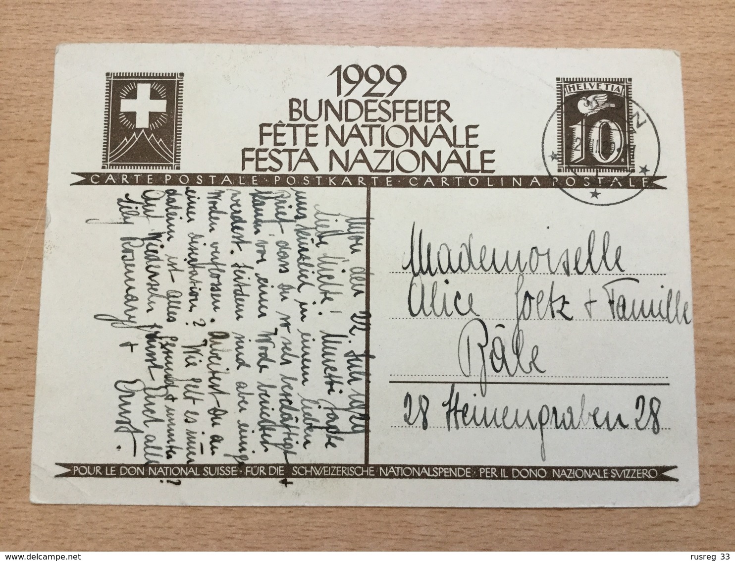 K5 Schweiz Ganzsache Stationery Entier Postal P 133/01 Von Nyon Nach Basel - Entiers Postaux