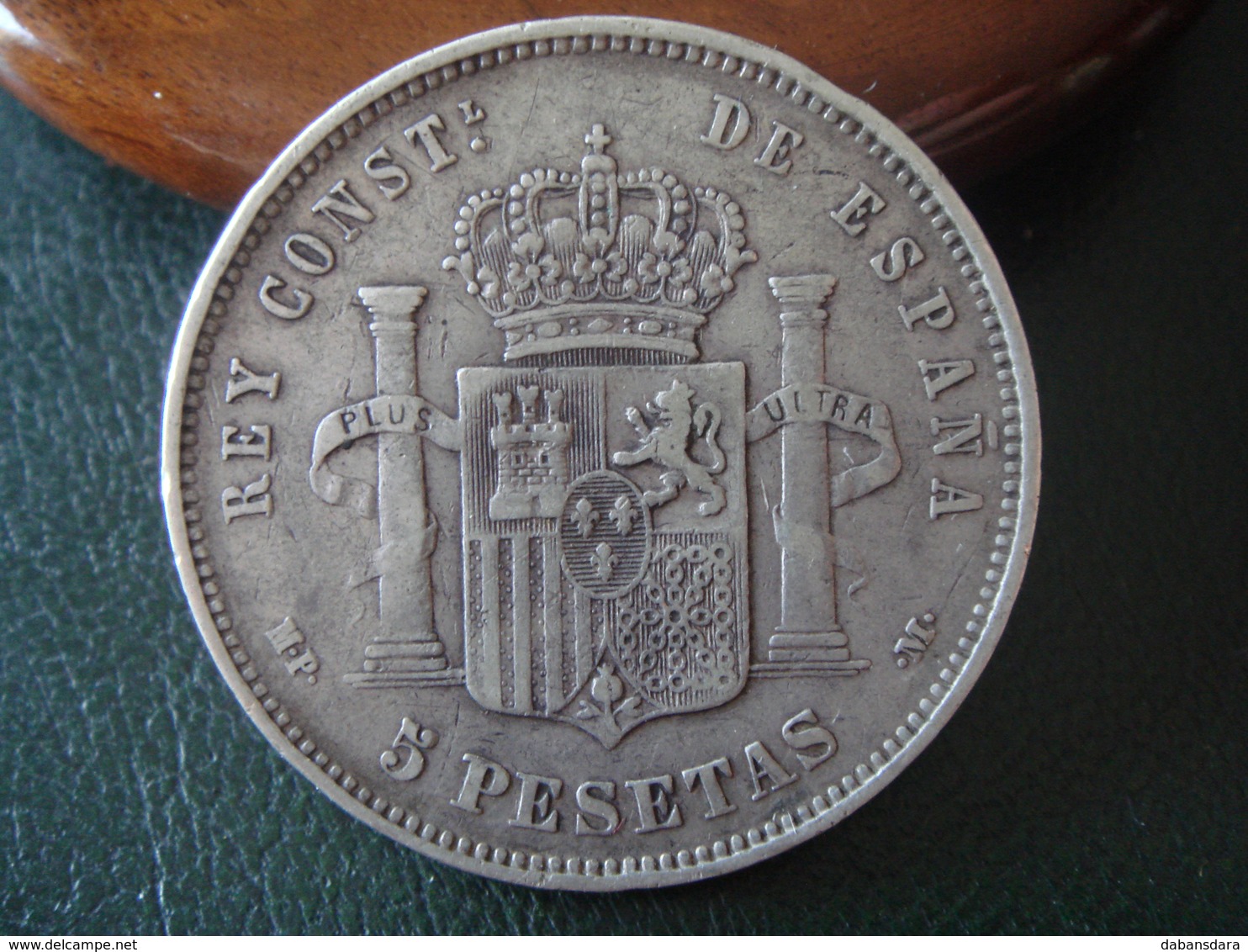 1888 (18-88) MP.M - 5 Pesetas PLATA - Alfonso XIII - Moneda De España - Provincial Currencies