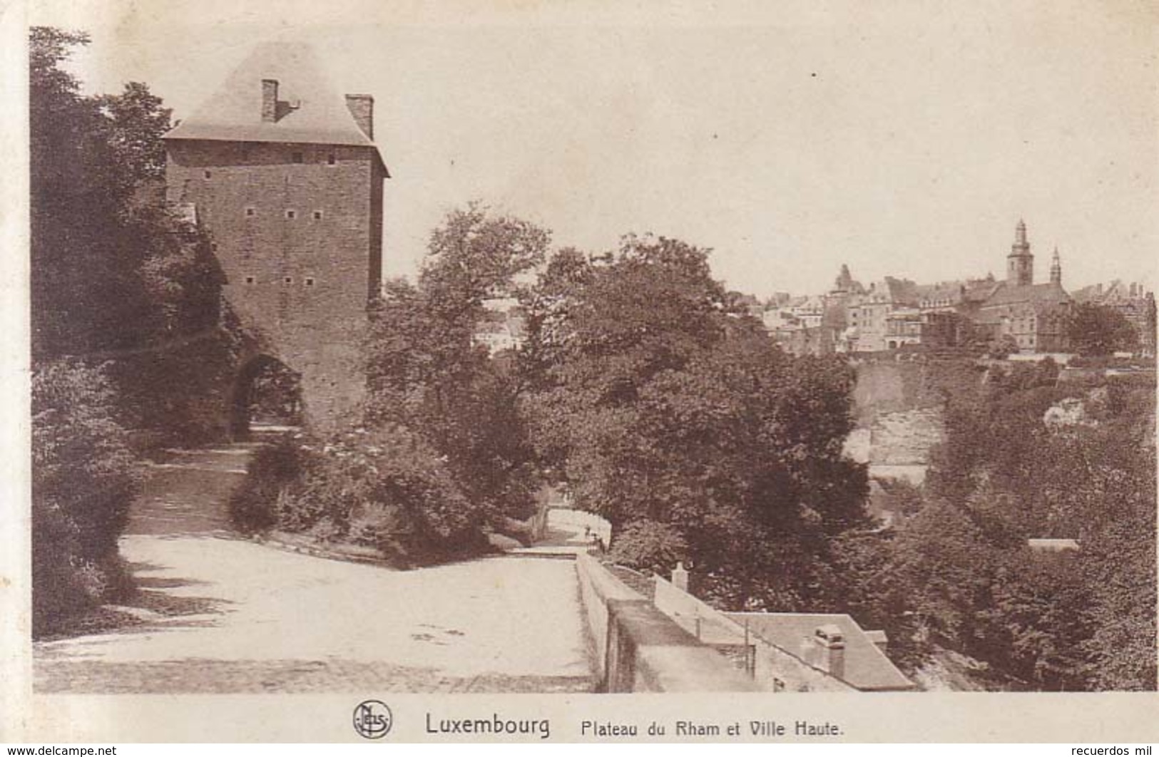 Luxembourg Plateau Du Rham Et Ville Haute 1928 - Luxemburg - Town