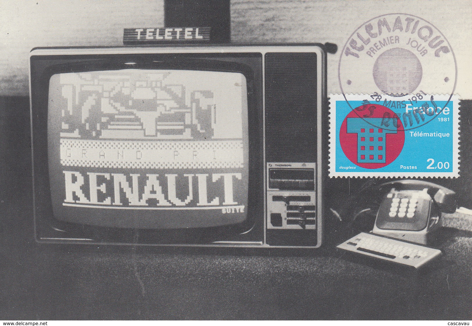 Carte Maximum  1er  Jour   FRANCE   TELEMATIQUE     RENNES    1981 - 1980-1989