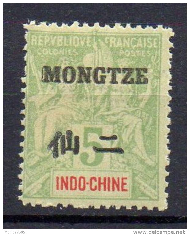 MONG-TZEU ( POSTE ) :  Y&amp;T  N°  4  TIMBRE   NEUF  AVEC  TRACE  DE  CHARNIERE . - Neufs