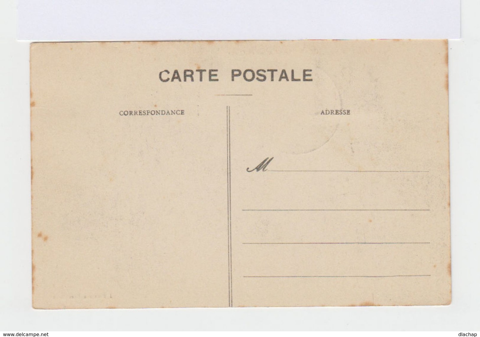 Sur Carte Postale Casablanca 5 Cent Vert Surchargé Correo Espana Marruescos. Cachet Correo Espana Casablanca 1910 (3054) - Maroc Espagnol