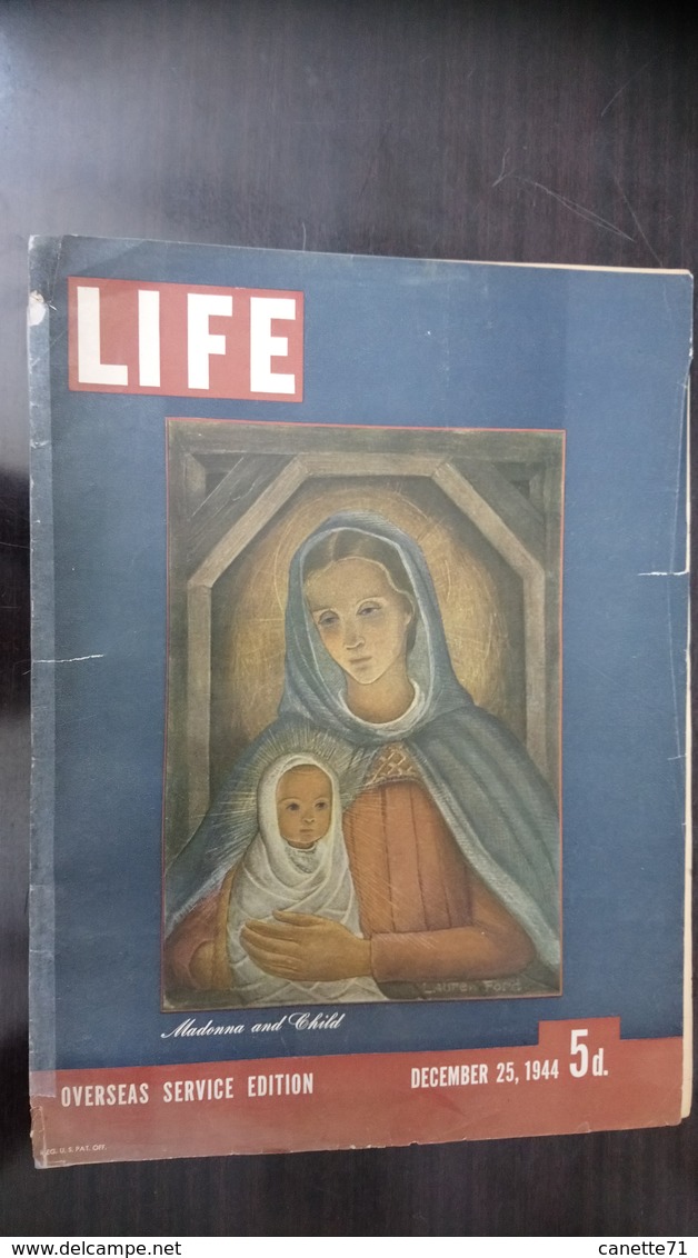 Life December 25, 1944 - Madonna And Child - Other & Unclassified