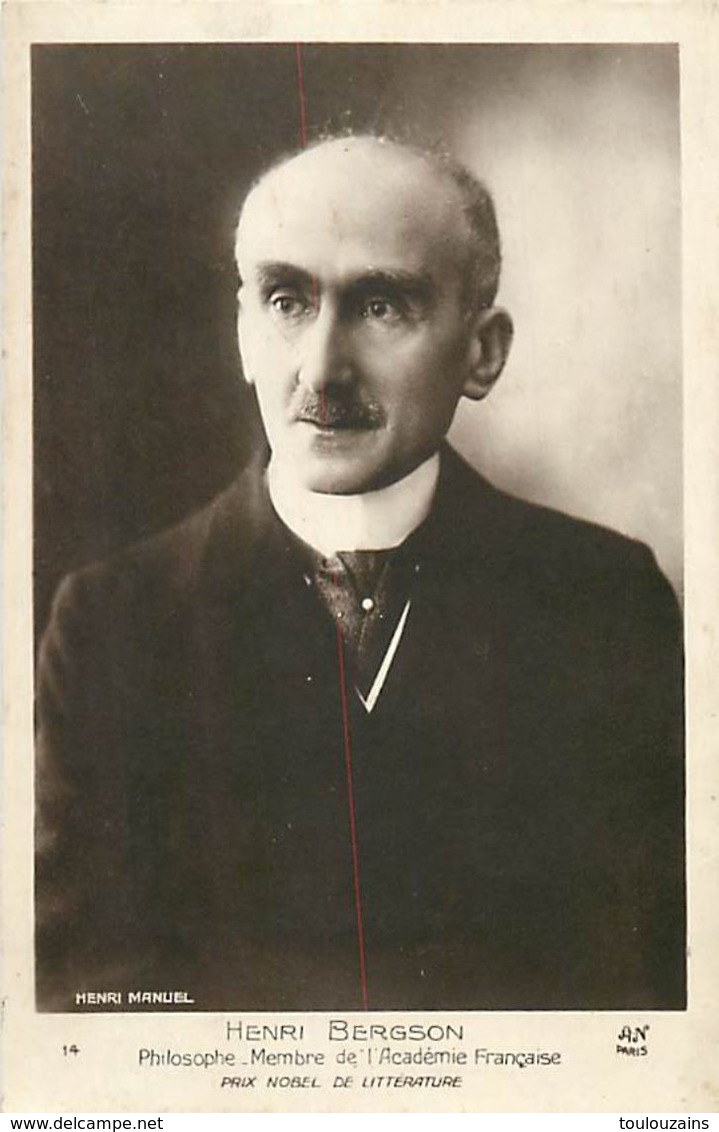 18-4659 : HENRI BERGSON. PHILOSOPHE PRIX NOBEL LITTERATURE - Nobelprijs