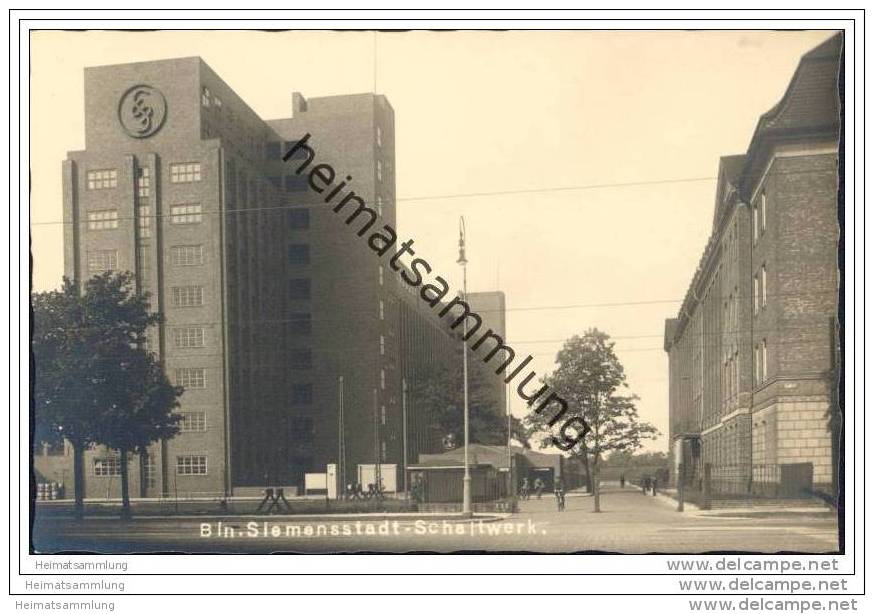 Berlin - Siemensstadt - Schaltwerk - Foto-AK 30er Jahre - Spandau