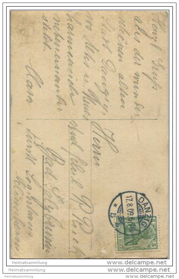 Danzig - Frauengasse Mit Marienkirche - Danzig