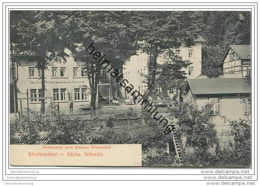 Kirnitzschtal - Restaurant Zum Kleinen Wasserfall 1906 - Kirnitzschtal