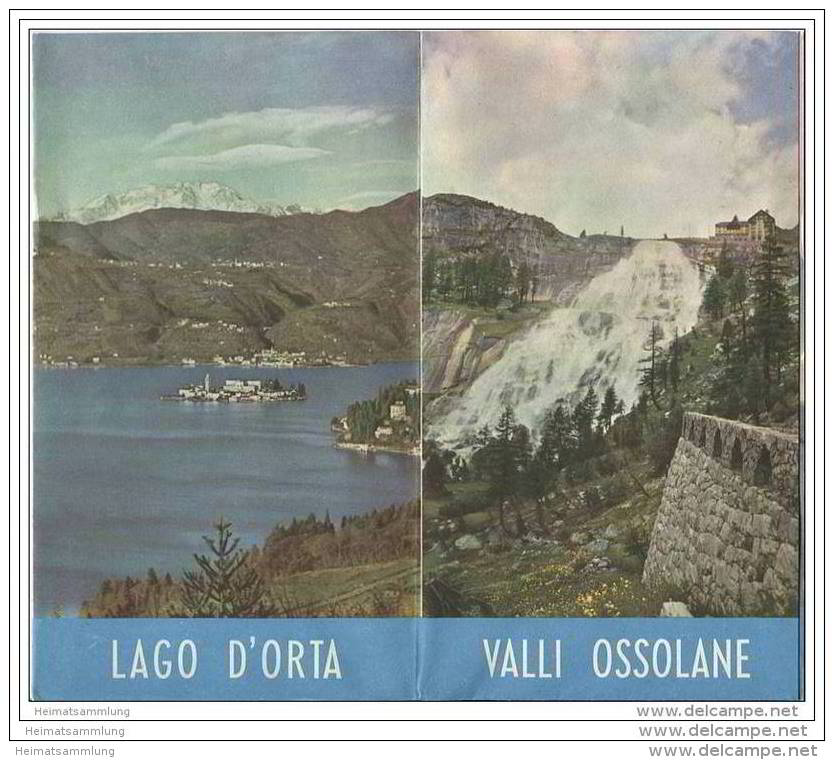 Lago D'Orta - Valli Ossolane - Faltblatt Mit 7 Abbildungen - Italia