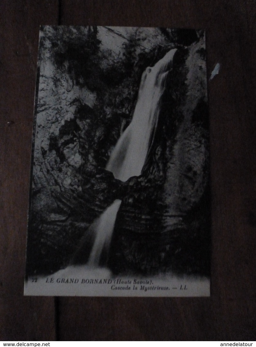 7 CPA ,édition 1930, Pour L'enseignement De La Géographie ---> LE GRAND BORNAND ,cascade La Mystérieuse - Autres & Non Classés