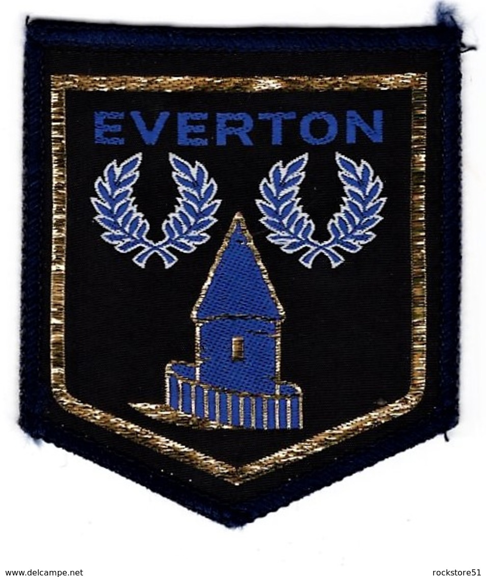 Badge Everton Embroidered 2 Scans Ca  7 X 6 Cm - Bekleidung, Souvenirs Und Sonstige