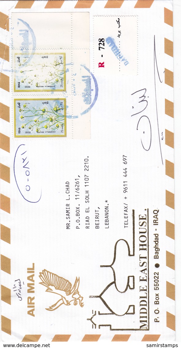 Iraq Registr.com Cover 2002,ERROR Pair 1 Almost Albino-2nd Scan 4 Comme. Reduced Price- SKRILL PAYMENT ONLY - Iraq