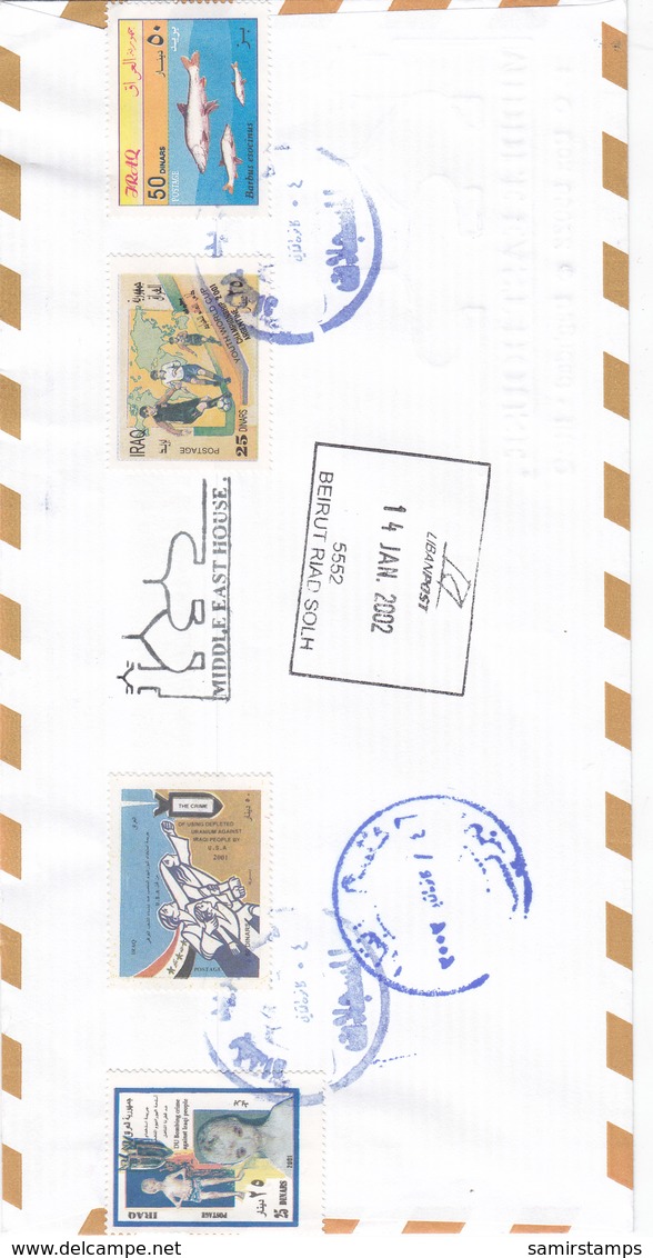 Iraq Registr.com Cover 2002,ERROR Pair 1 Almost Albino-2nd Scan 4 Comme. Reduced Price- SKRILL PAYMENT ONLY - Iraq