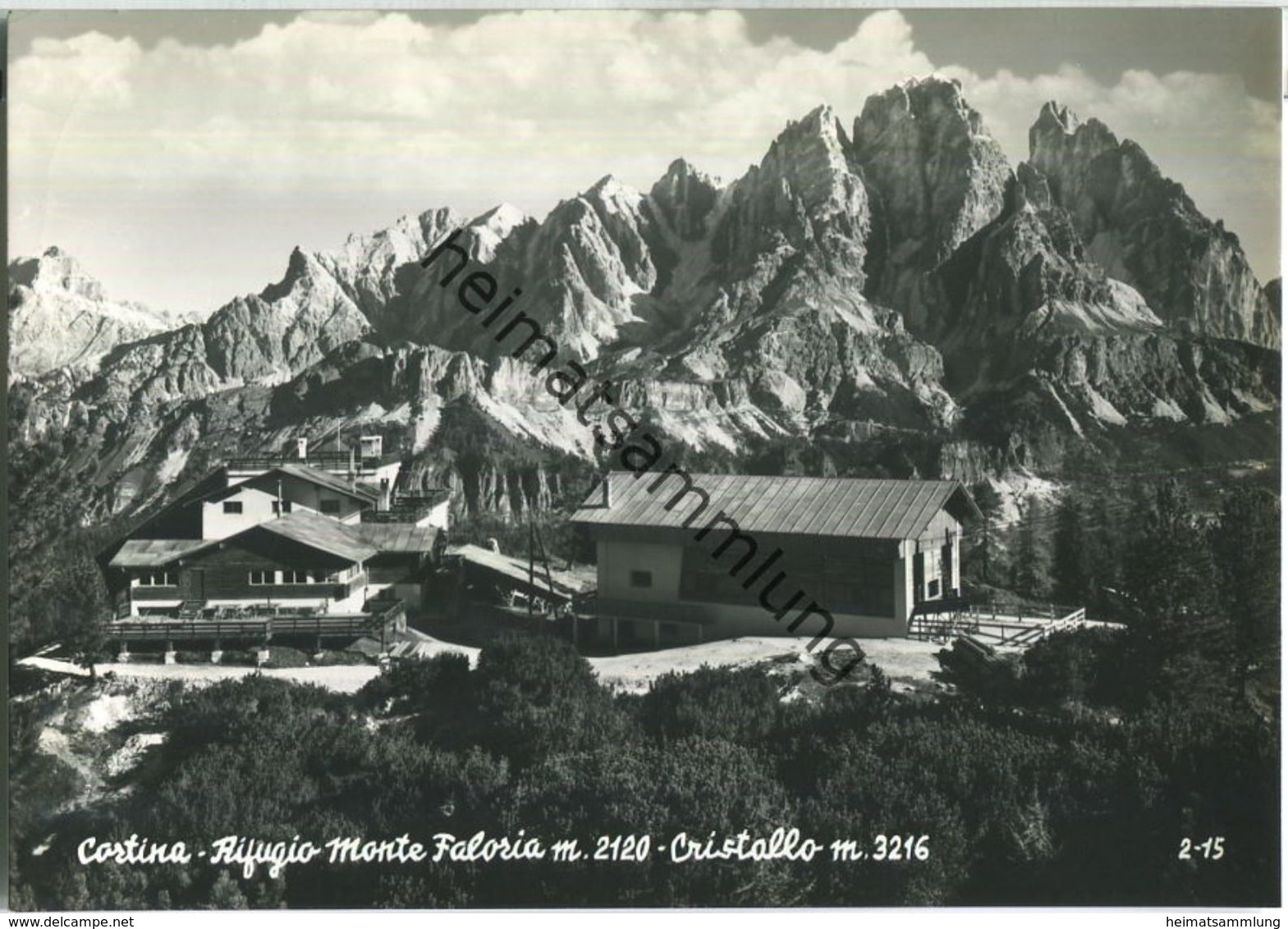 Cortina - Rifugio Monte Faloria - Foto-AK Grossformat - Cristallo - Ediz. R. Constantini Cortina - Sonstige & Ohne Zuordnung