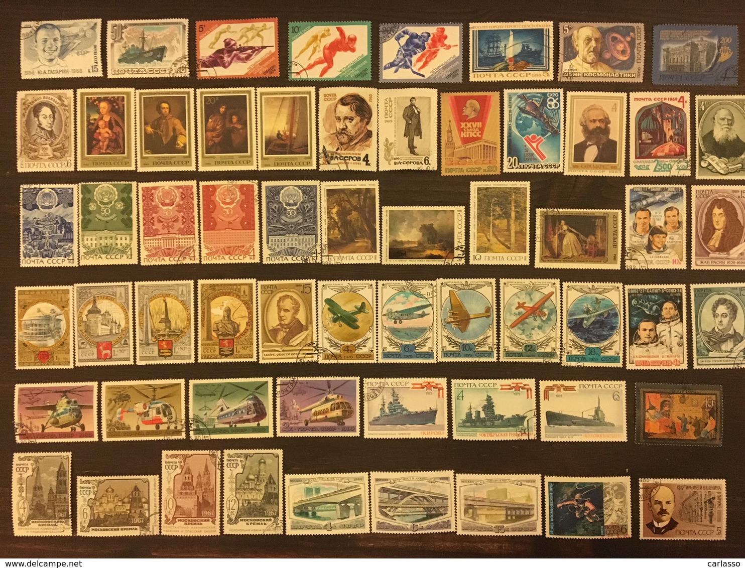 U.S.S.R. - 100 sets (449 stamps) + 850 other different stamps