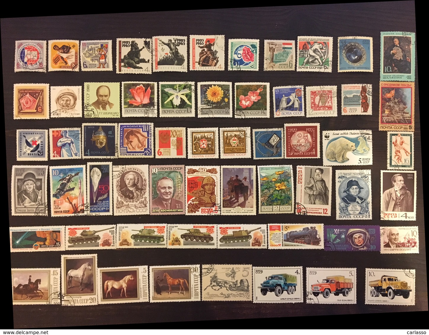 U.S.S.R. - 100 sets (449 stamps) + 850 other different stamps