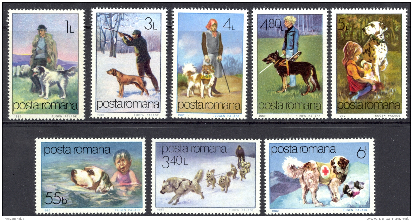 Romania Sc# 3060-3067 MNH 1982 Dogs - Neufs