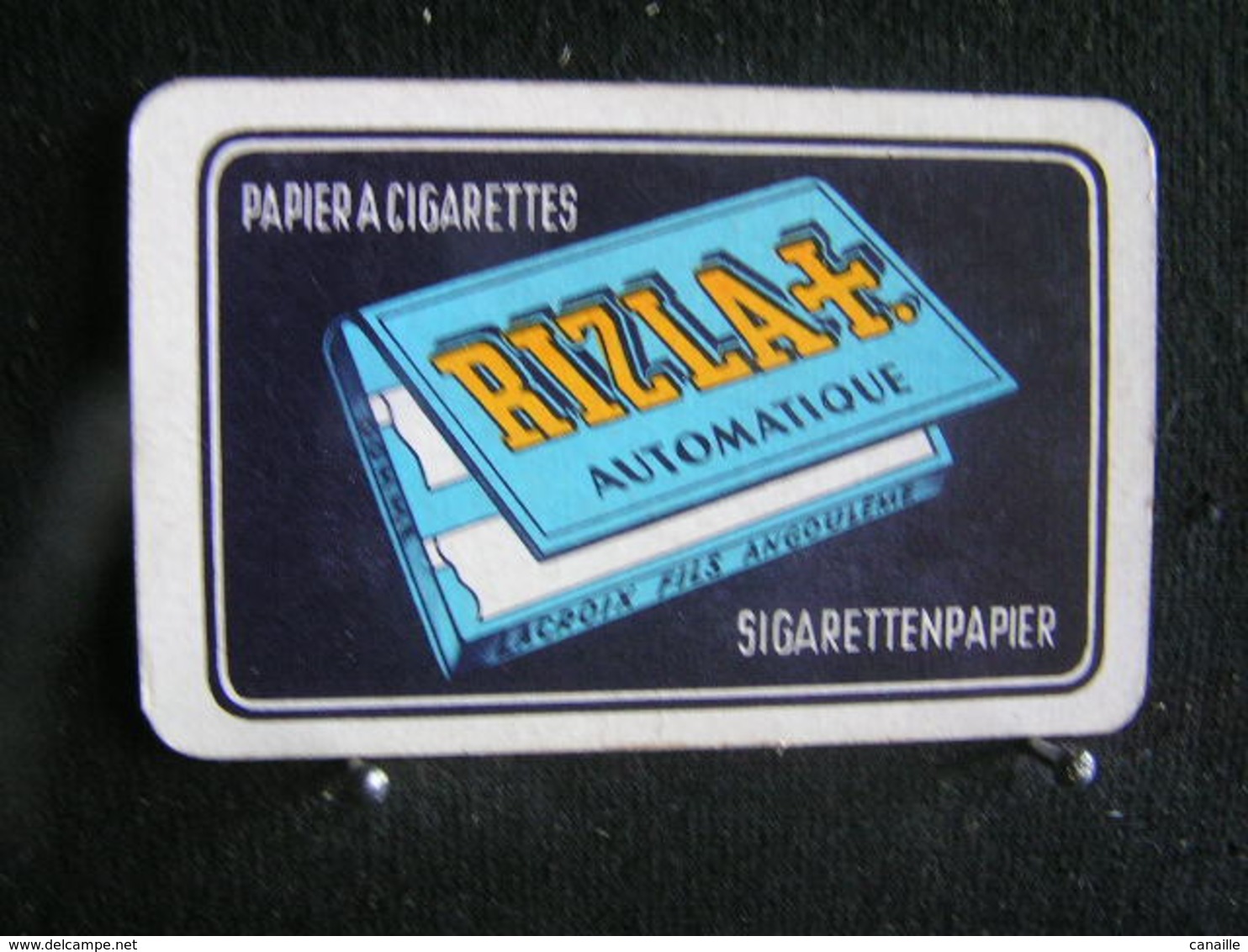 Playing Cards / Carte A Jouer / 1 Dos De Cartes, Inscription  Publicitaire / Papier A Cigarettes Rizla Croix - Reclame-artikelen