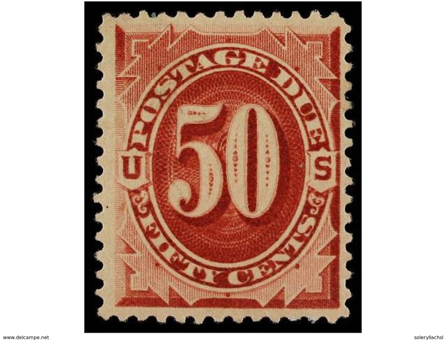 5500 * ESTADOS UNIDOS. Sc.J 28. 1891. <B>50 Cts.</B> Bright Claret, Fresh Colour. VERY FINE. Scott.700$. - Other & Unclassified