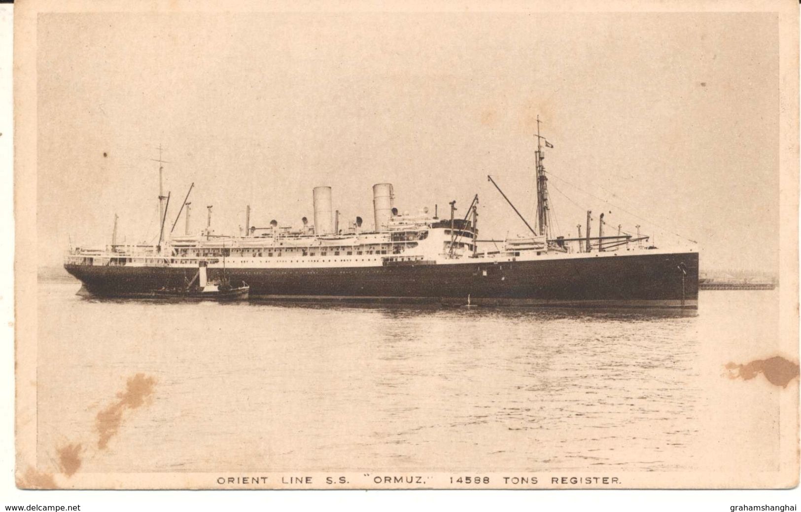 Postcard RPPC Orient Line Steamer Ship SS Ormuz Unposted - Dampfer