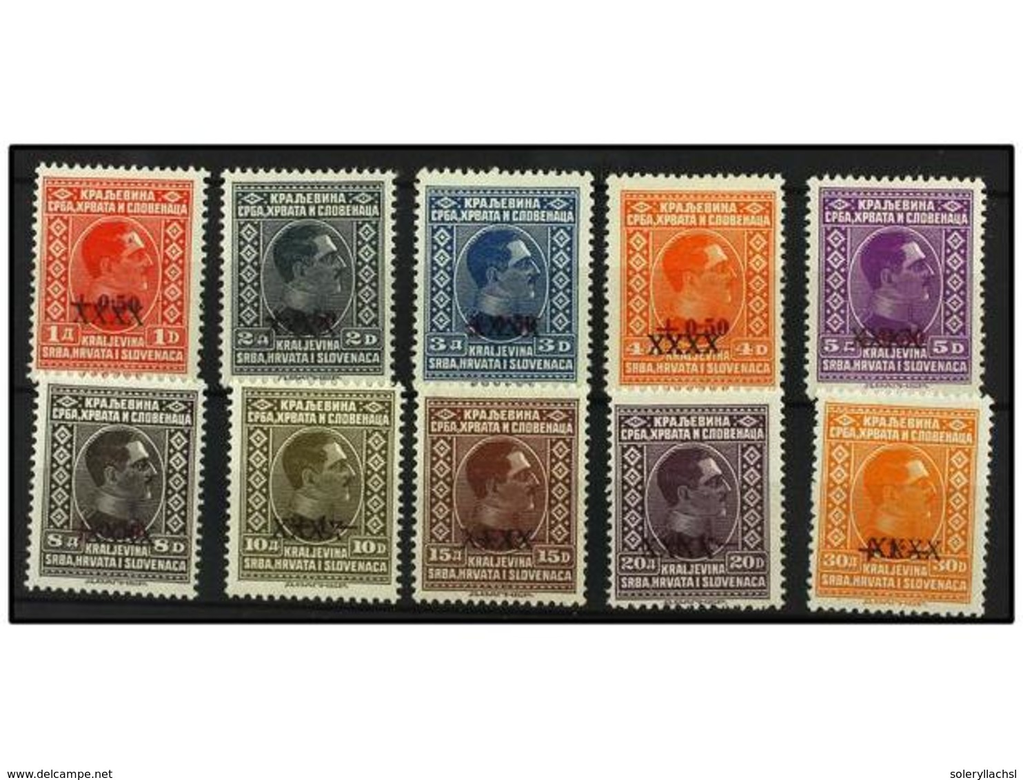 5729 * YUGOSLAVIA. Yv.194/203. 1928. Complete Set. Fine. Yvert.300?. - Other & Unclassified