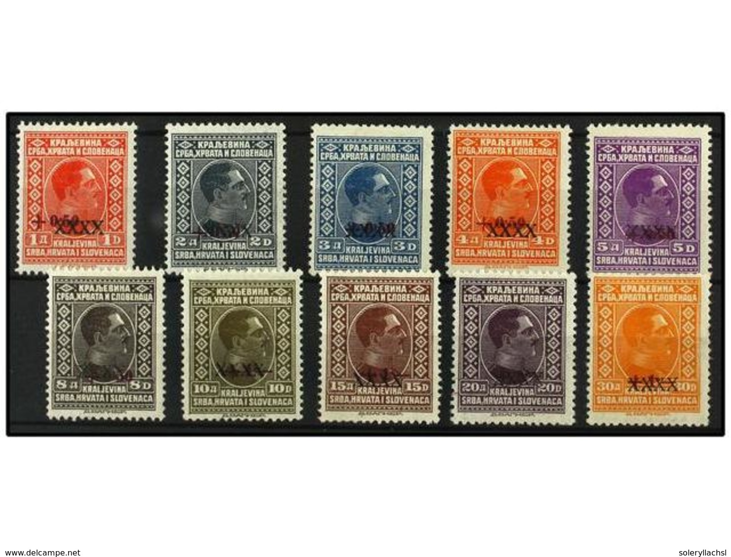 5730 * YUGOSLAVIA. Yv.194/203. 1928. Complete Set. Fine. Yvert.300?. - Sonstige & Ohne Zuordnung