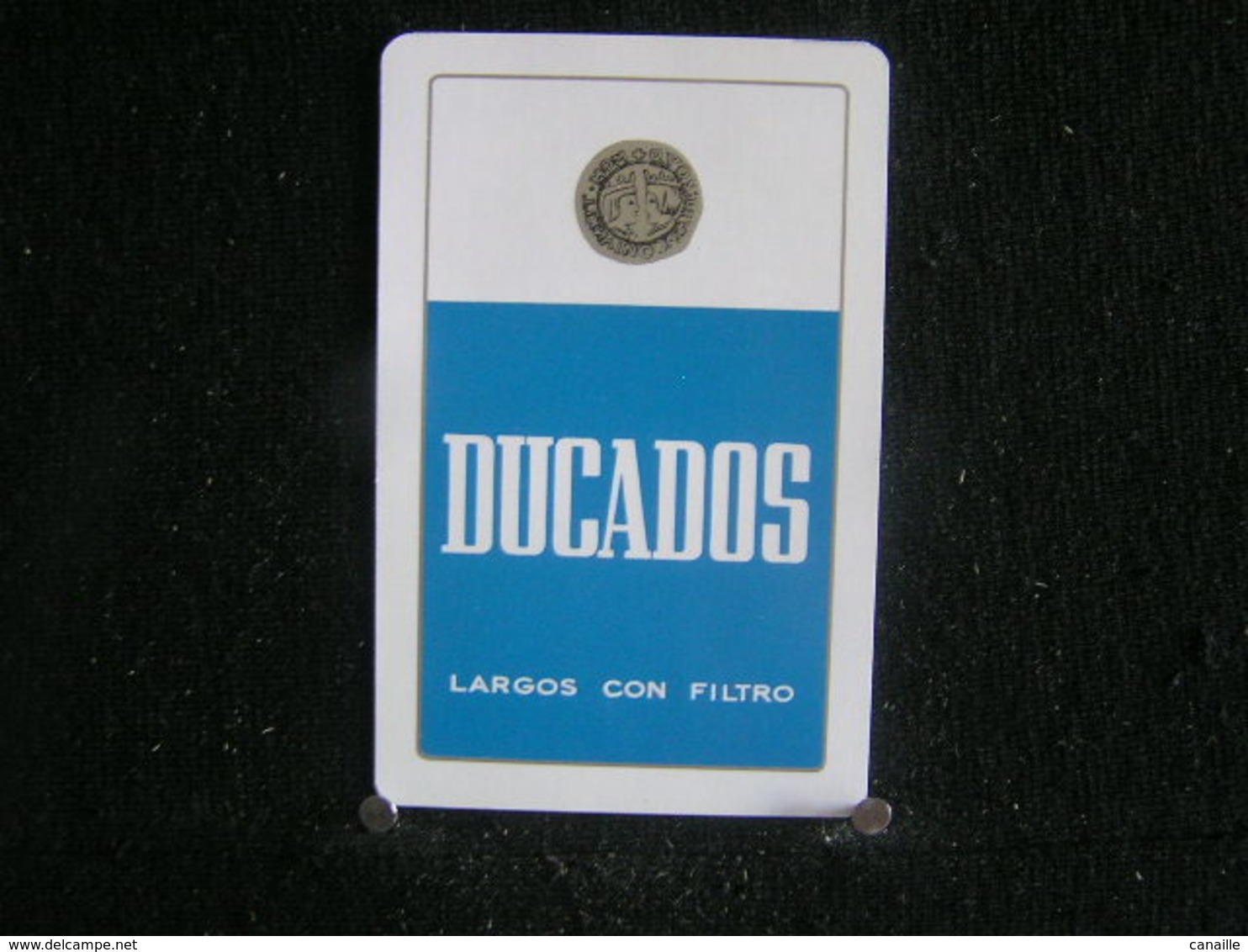 Playing Cards / Carte A Jouer/1 Dos De Cartes,Inscription  Publicitaire / Cigarettes - Malboro Ducados Largos Con Filtro - Sigarettenhouders