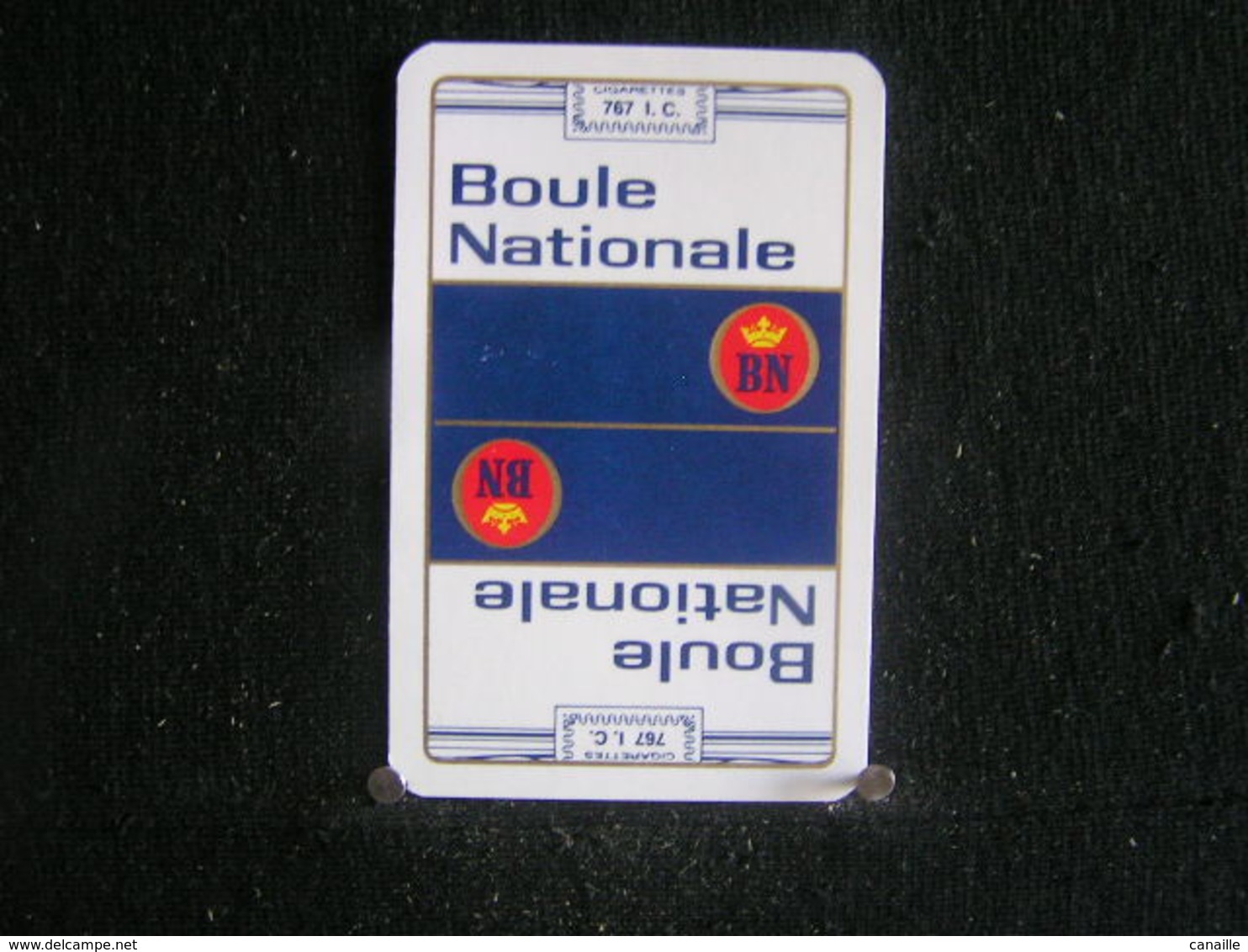 Playing Cards / Carte A Jouer/1 Dos De Cartes,Inscription  Publicitaire / Cigarettes - Boule Nationale. - Fuma Sigarette