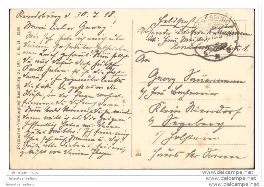 Rendsburg - Post - Feldpost - Rendsburg