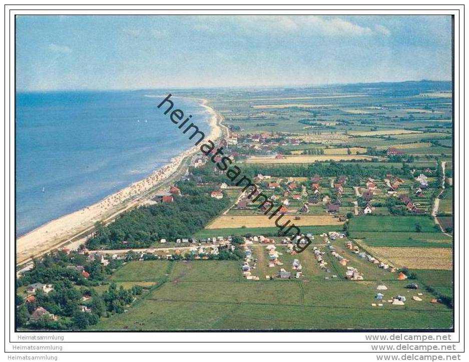 Ostseebad Schönberger Strand - Campingplatz - Luftaufnahme - AK-Grossformat - Schoenberg