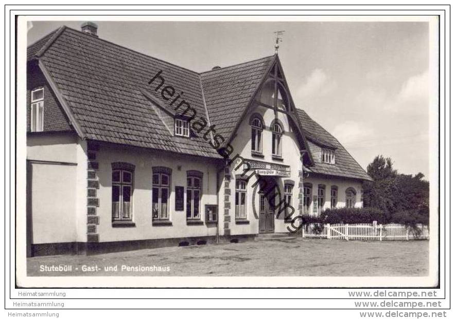 Stutebüll Bei Kappeln An Der Schlei - Gast- Und Pensionshaus - Foto-AK - Kappeln / Schlei