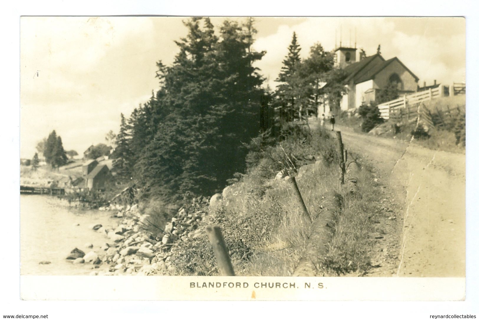 Canada, Nova Scotia, Blandford Church. Real Photo Pc, Unused. - Other & Unclassified