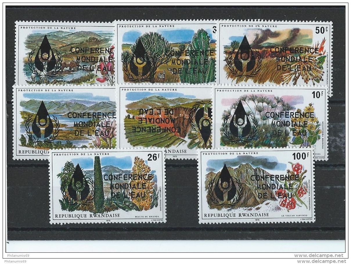 RWANDA 1977 - YT N° 772/779 NEUF SANS CHARNIERE ** (MNH) GOMME D'ORIGINE LUXE - VARIETE - Unused Stamps